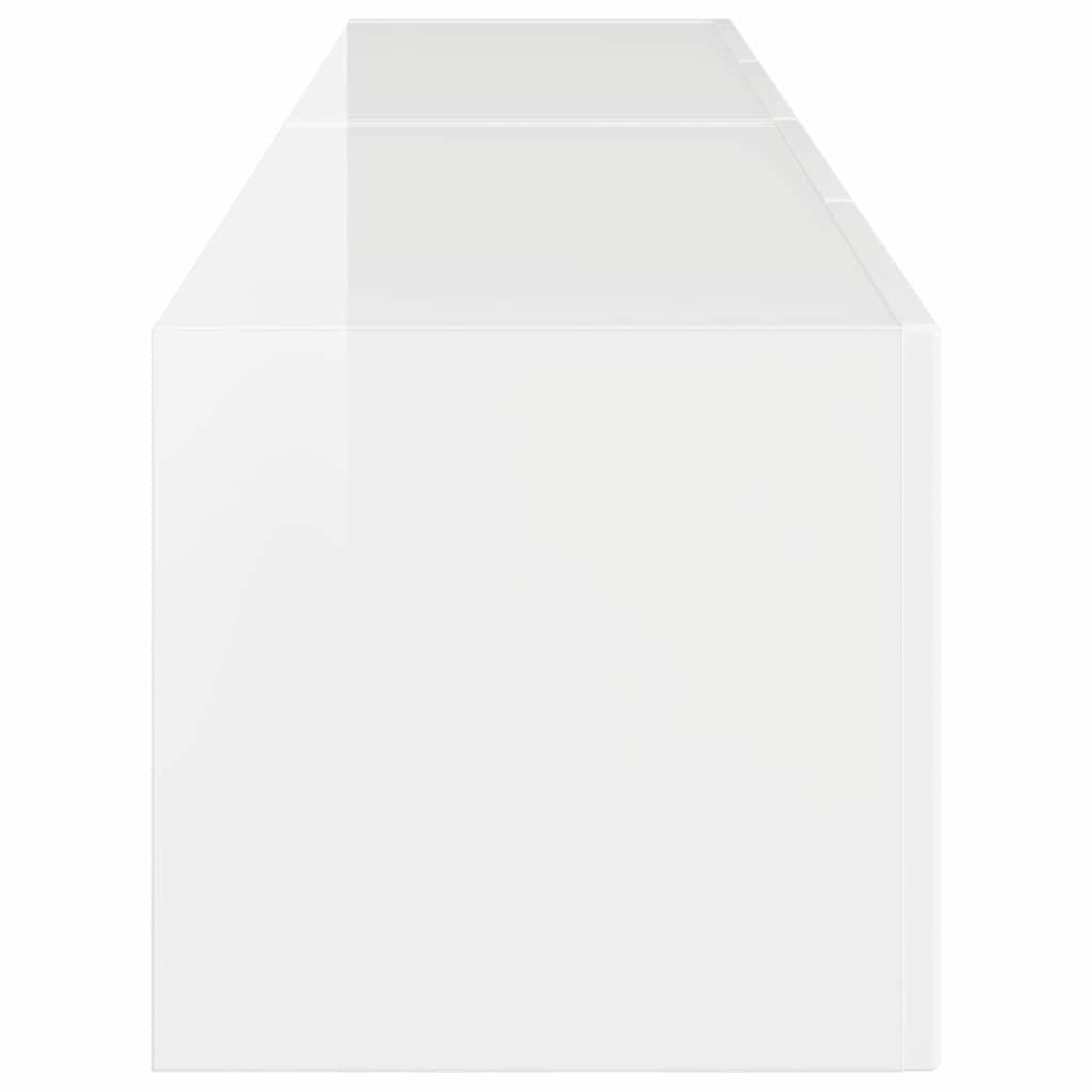 Meuble TV mural 2 pcs Blanc Brillant 78,5 x 31 x 29,5 cm - XIOS