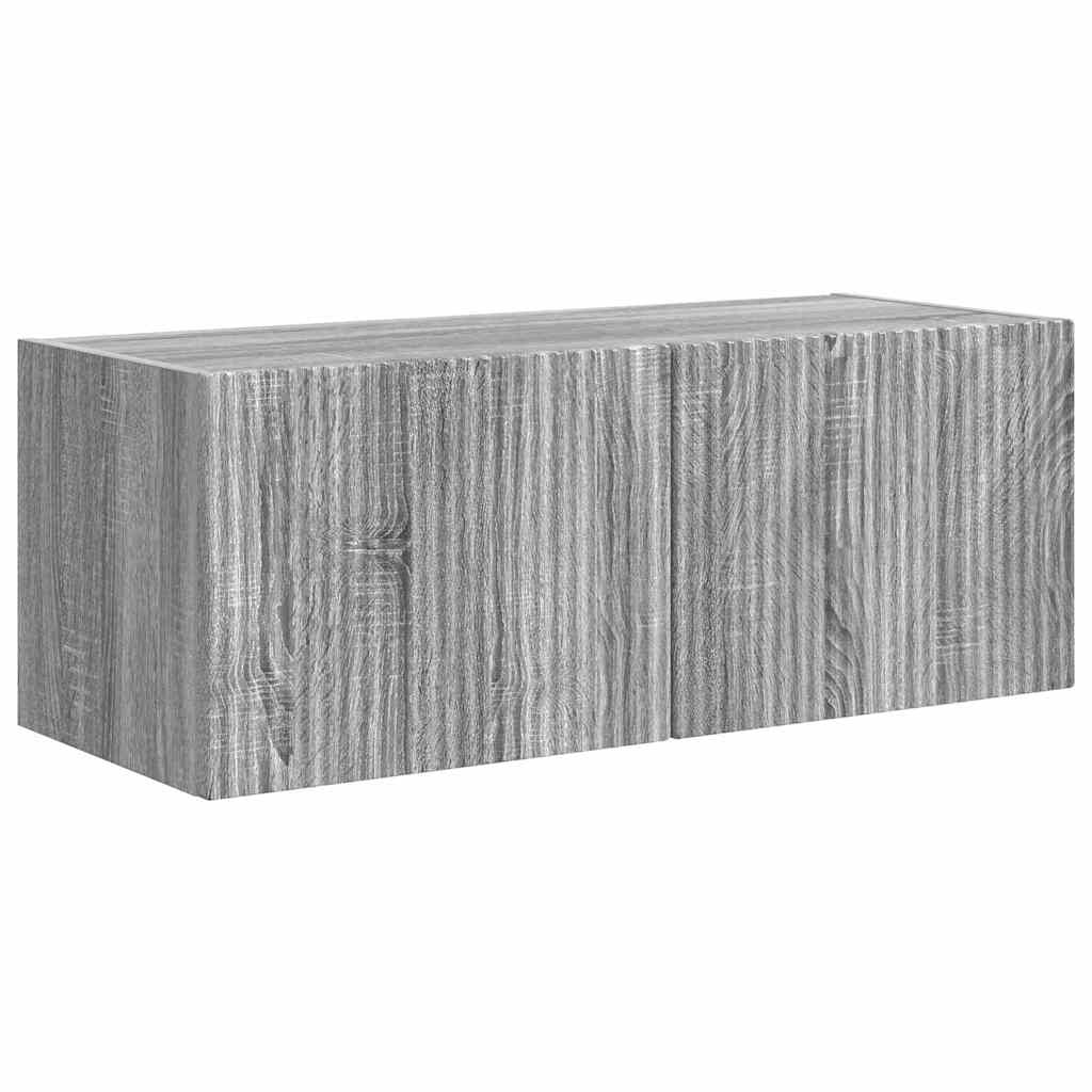 Meuble TV mural Montage mural Gris Sonoma 78,5 x 31 x 29,5 cm - XIOS