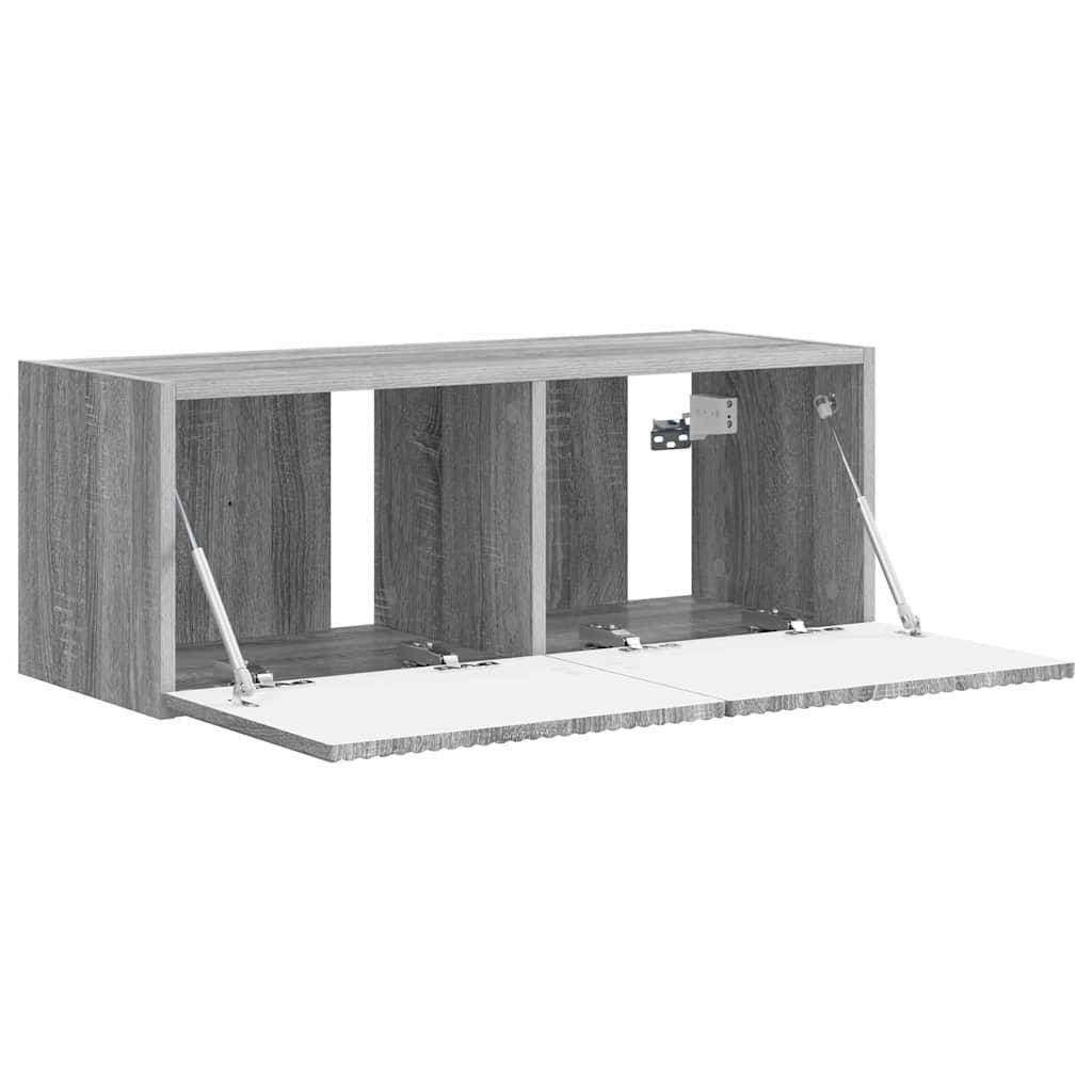 Meuble TV mural Montage mural Gris Sonoma 78,5 x 31 x 29,5 cm - XIOS