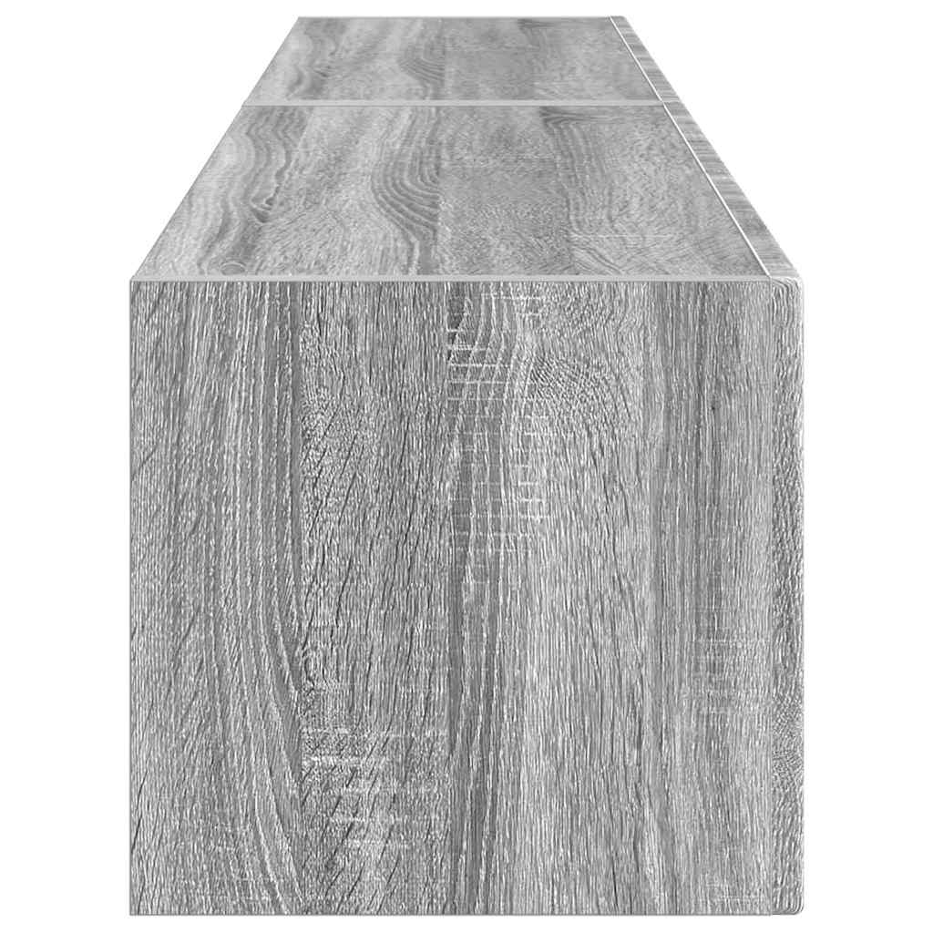 Meuble TV mural 2 pcs Gris Sonoma 78,5 x 31 x 29,5 cm - XIOS