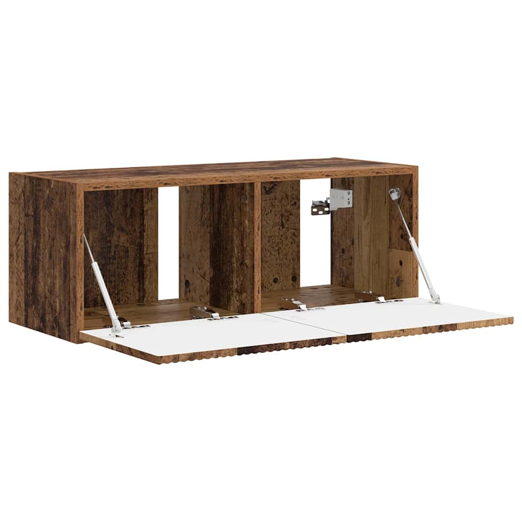 Meuble TV mural Montage mural Bois Ancien 78,5 x 31 x 29,5 cm - XIOS