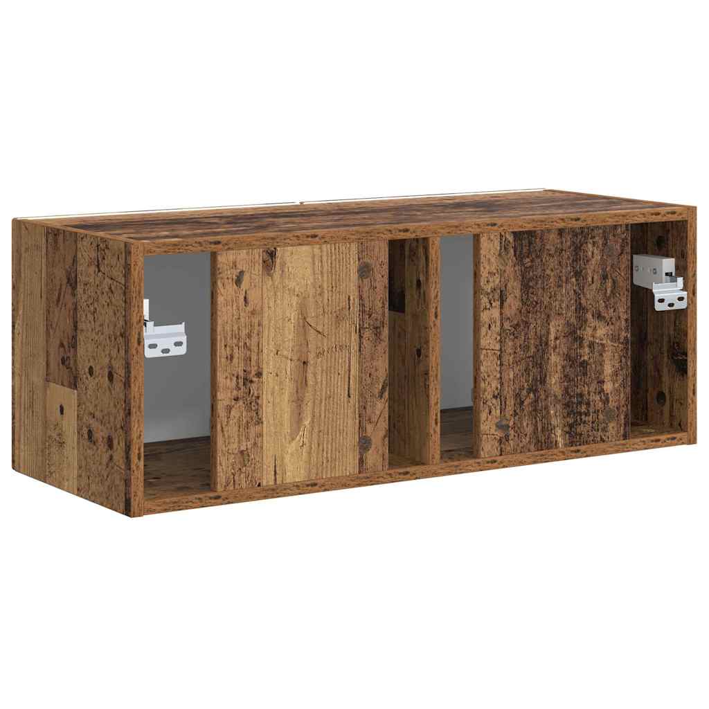 Meuble TV mural Montage mural Bois Ancien 78,5 x 31 x 29,5 cm - XIOS