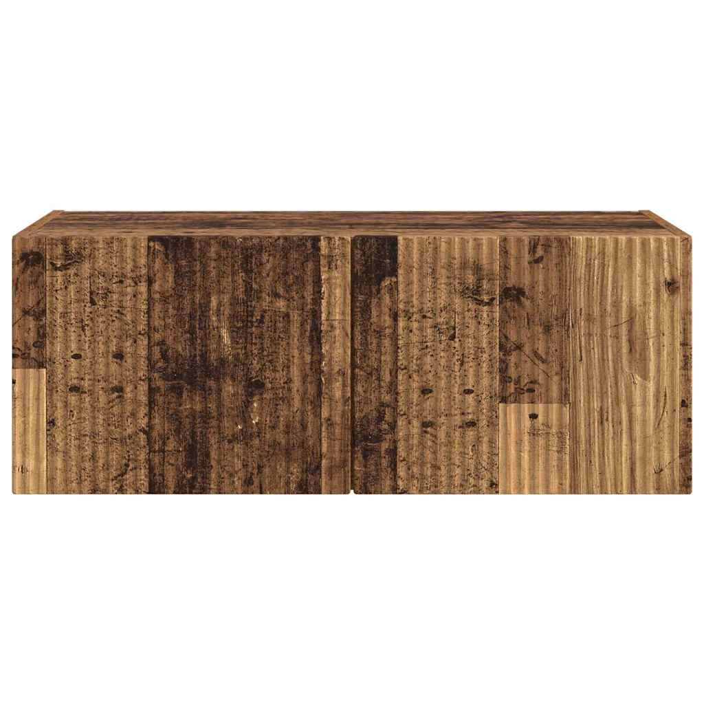 Meuble TV mural Montage mural Bois Ancien 78,5 x 31 x 29,5 cm - XIOS