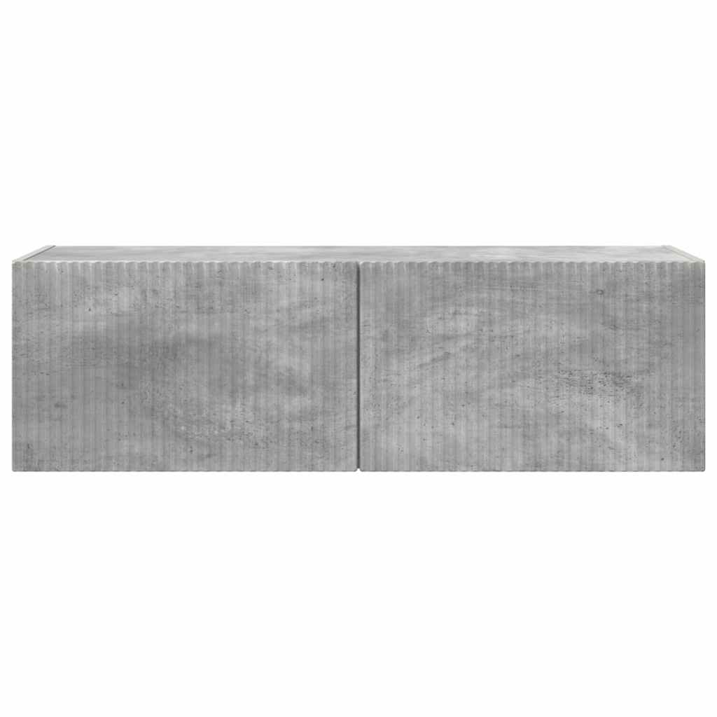 Meuble TV mural Béton 98 x 31 x 29,5 cm Bois d'ingénierie - XIOS