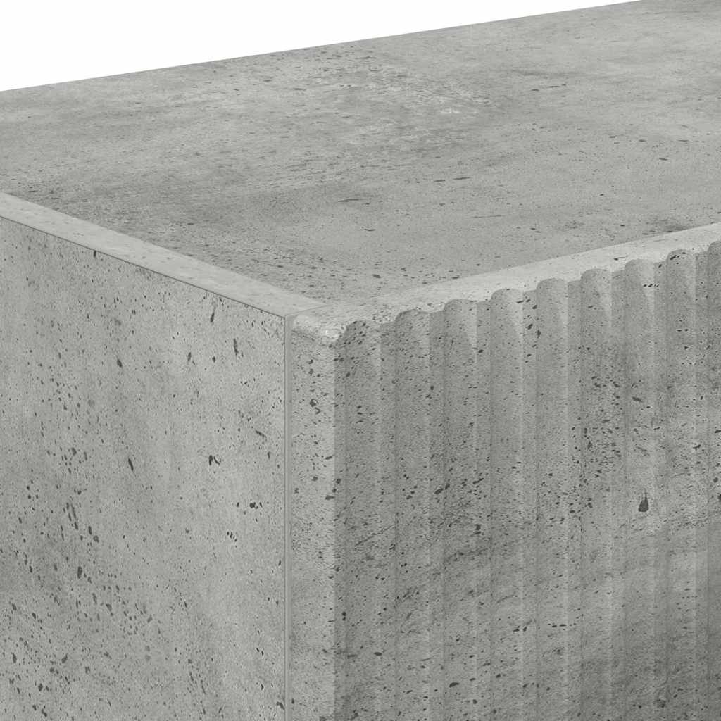 Meuble TV mural 2 pcs Béton 98 x 31 x 29,5 cm Bois d'ingénierie - XIOS
