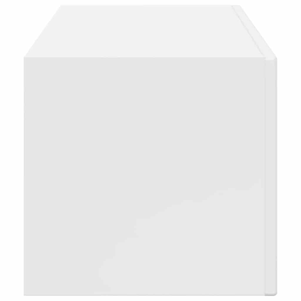 Meuble TV mural Montage mural Blanc Brillant 98 x 31 x 29,5 cm - XIOS