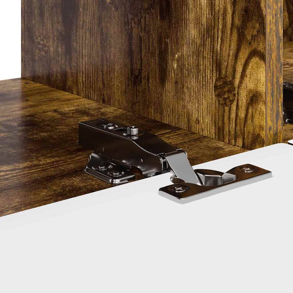 Meuble TV mural 2 pcs Chêne fumé 98 x 31 x 29,5 cm - XIOS