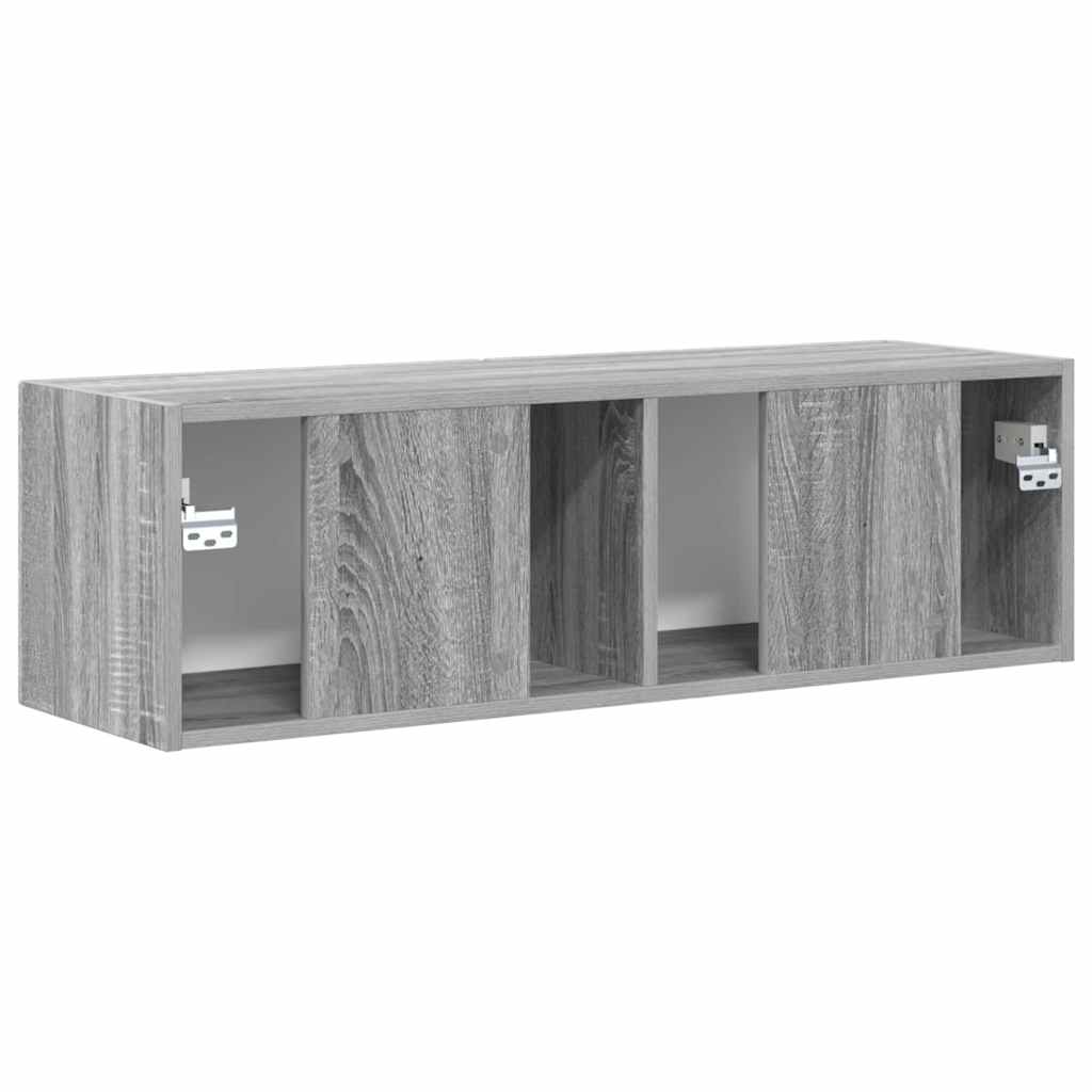 Meuble TV mural Gris Sonoma 98 x 31 x 29,5 cm Bois d'ingénierie - XIOS