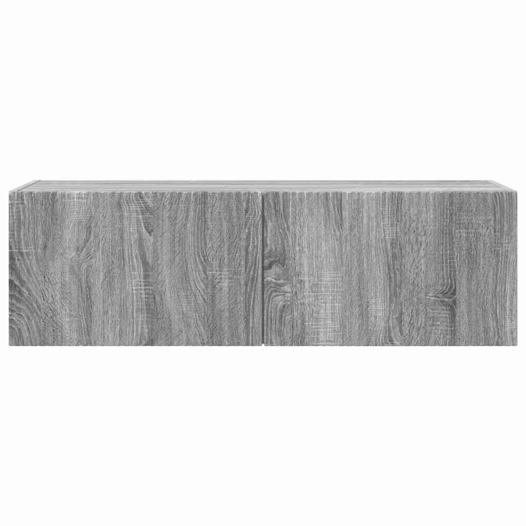 Meuble TV mural Gris Sonoma 98 x 31 x 29,5 cm Bois d'ingénierie - XIOS