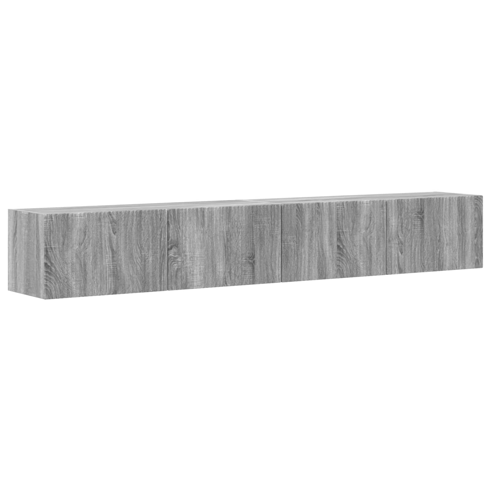 Meuble TV mural 2 pcs Gris Sonoma 98 x 31 x 29,5 cm - XIOS