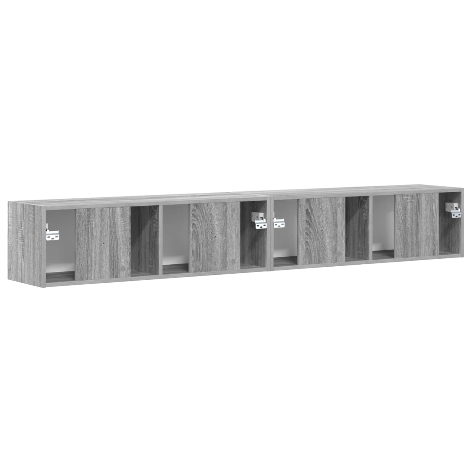 Meuble TV mural 2 pcs Gris Sonoma 98 x 31 x 29,5 cm - XIOS