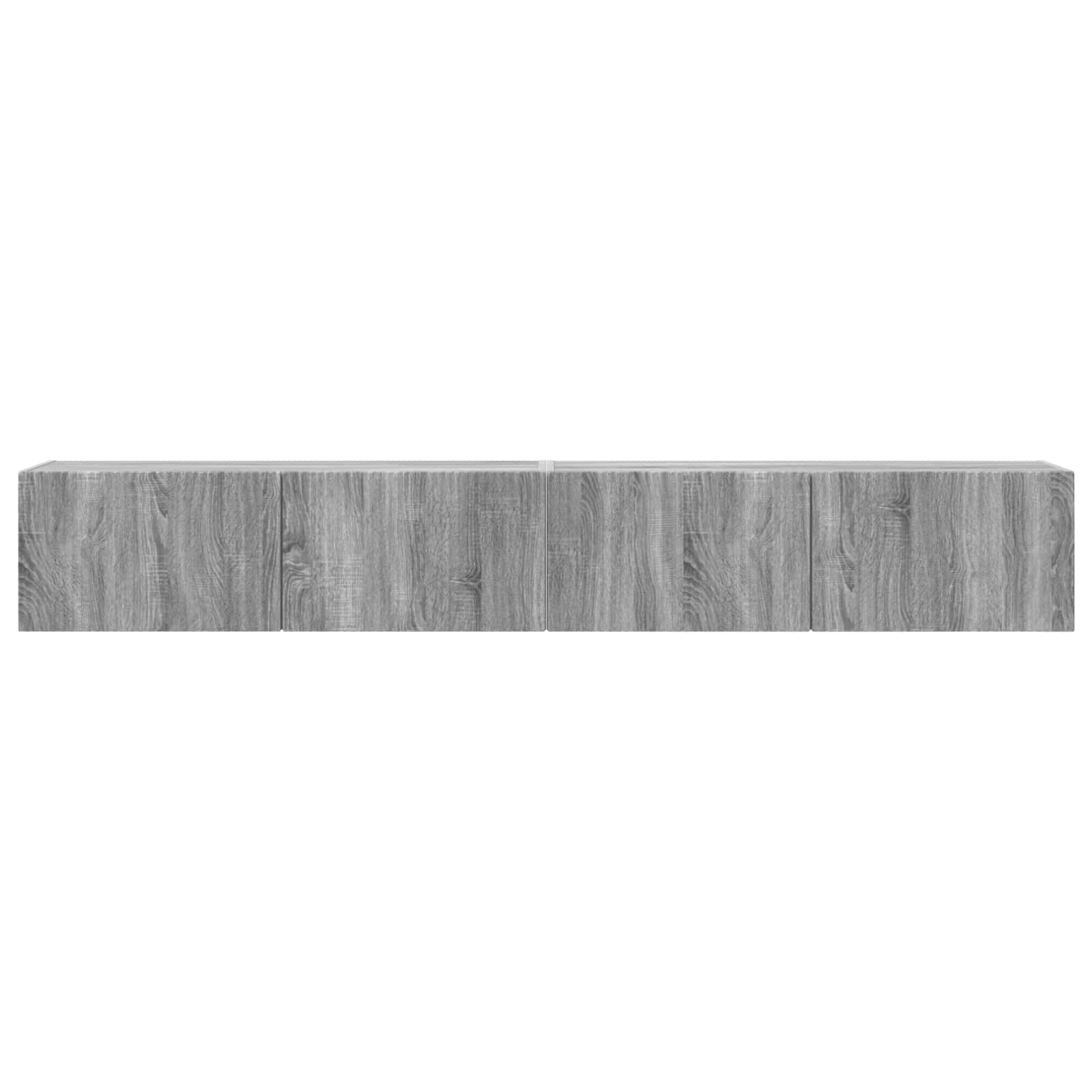 Meuble TV mural 2 pcs Gris Sonoma 98 x 31 x 29,5 cm - XIOS