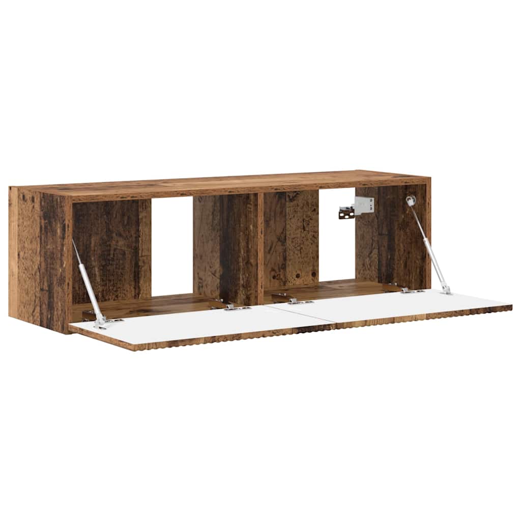 Meuble TV mural Bois Ancien 98 x 31 x 29,5 cm Bois d'ingénierie - XIOS