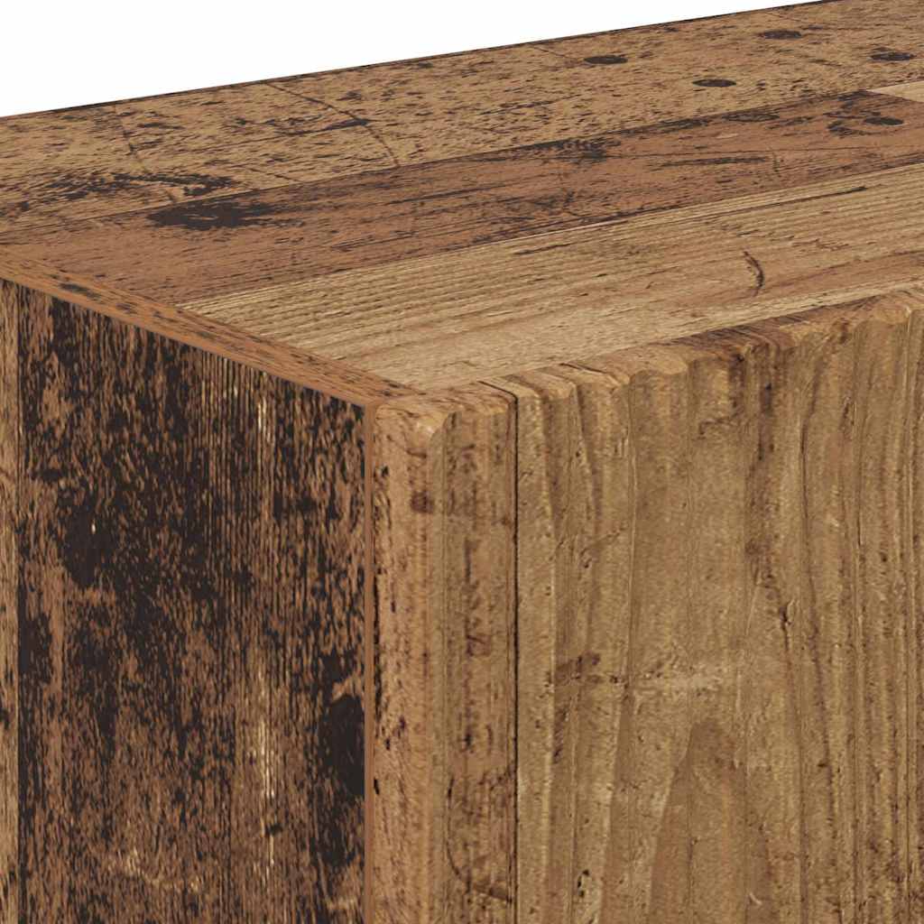 Meuble TV mural 2 pcs Bois Ancien 98 x 31 x 29,5 cm - XIOS