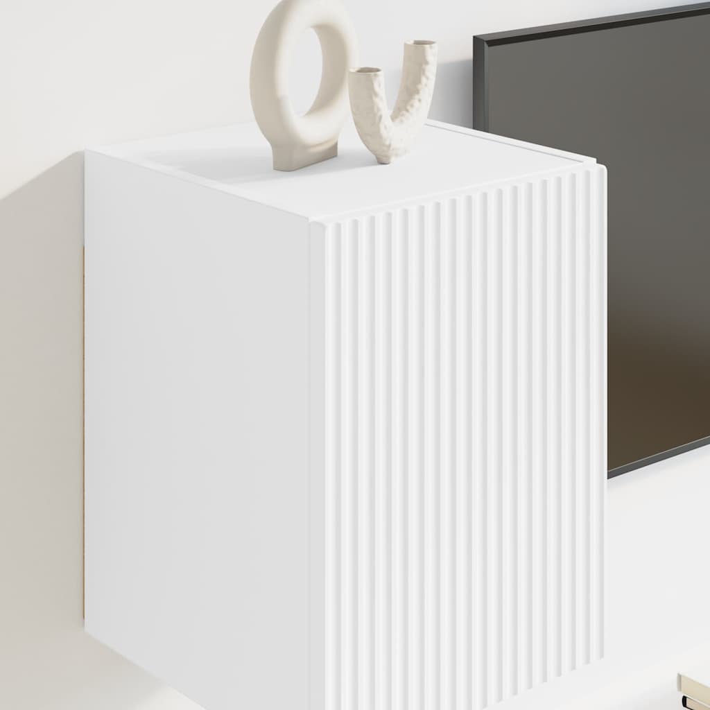 Meuble TV mural 2 pcs Blanc 30 x 31 x 40 cm Bois d'ingénierie - XIOS
