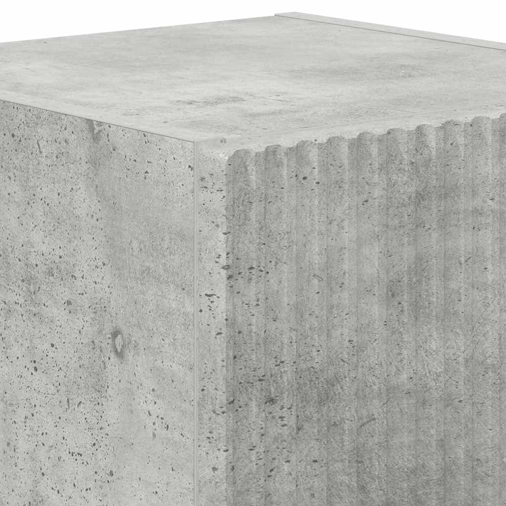 Meuble TV mural 2 pcs Béton 30 x 31 x 40 cm Bois d'ingénierie - XIOS
