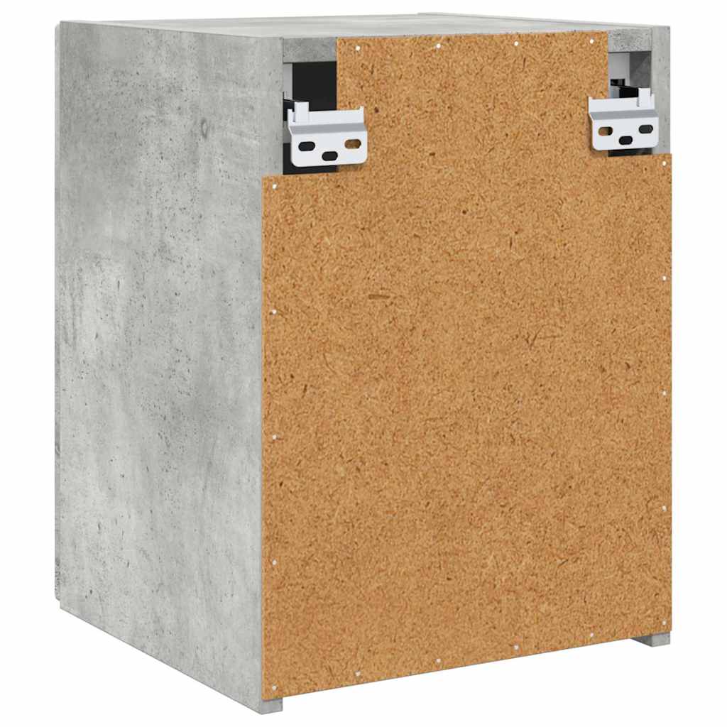 Meuble TV mural 2 pcs Béton 30 x 31 x 40 cm Bois d'ingénierie - XIOS