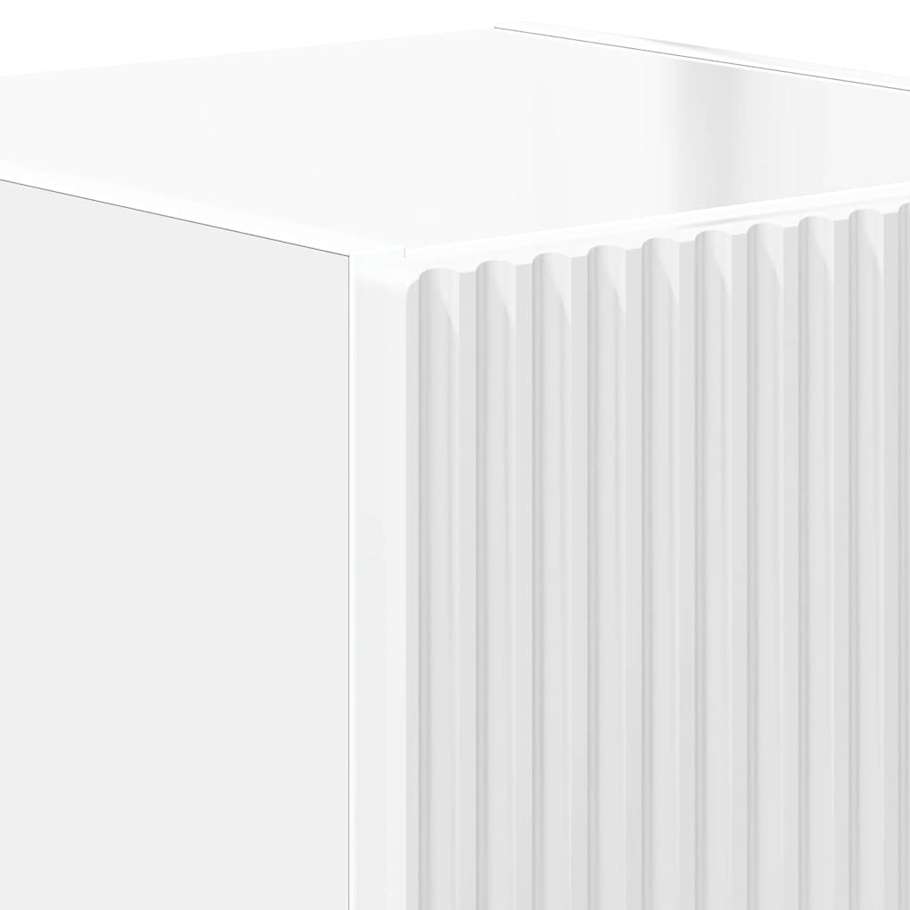 Meuble TV mural 2 pcs Blanc Brillant 30 x 31 x 40 cm - XIOS