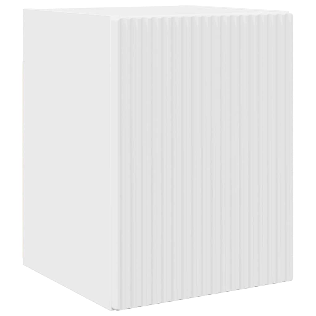 Meuble TV mural 2 pcs Blanc Brillant 30 x 31 x 40 cm - XIOS