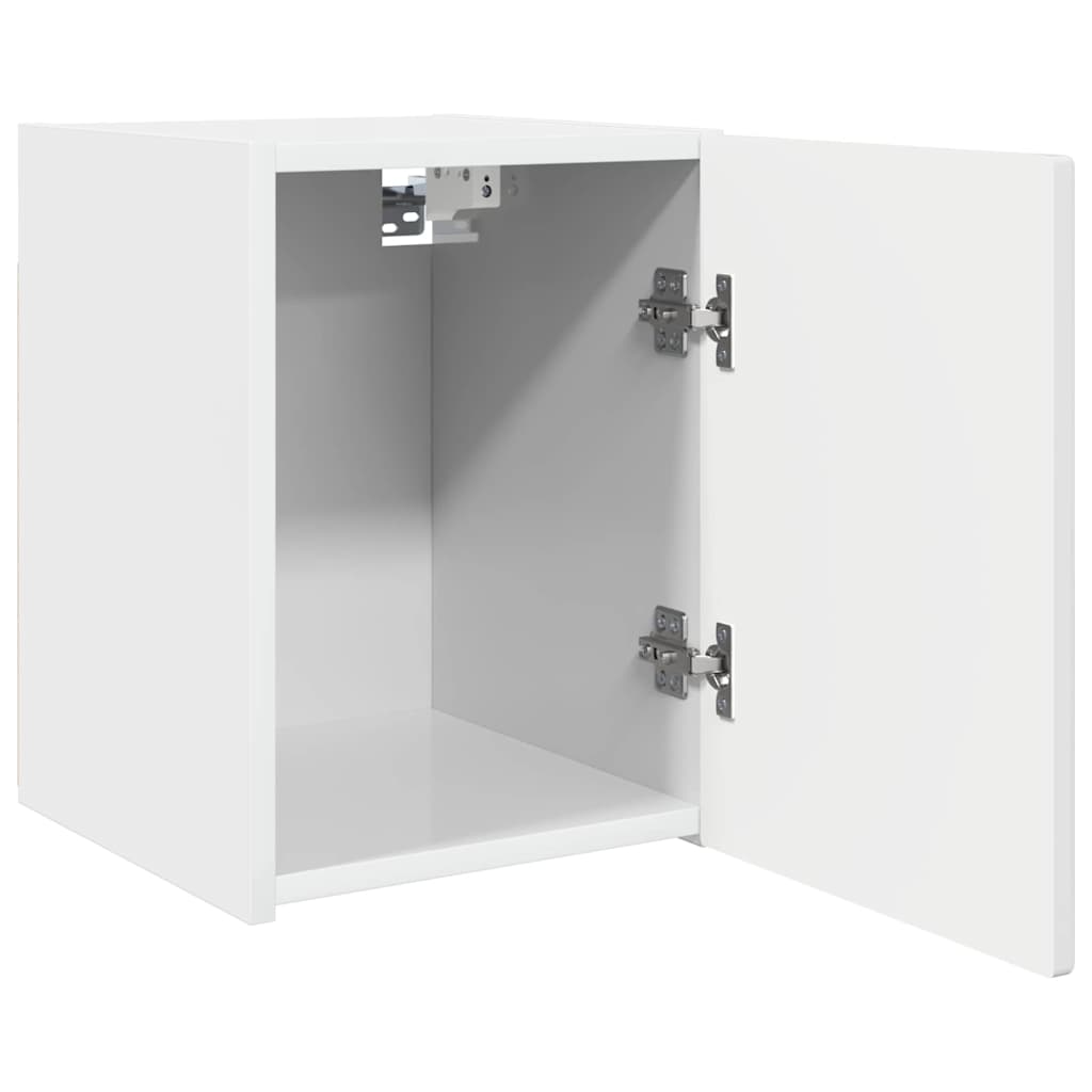 Meuble TV mural 2 pcs Blanc Brillant 30 x 31 x 40 cm - XIOS