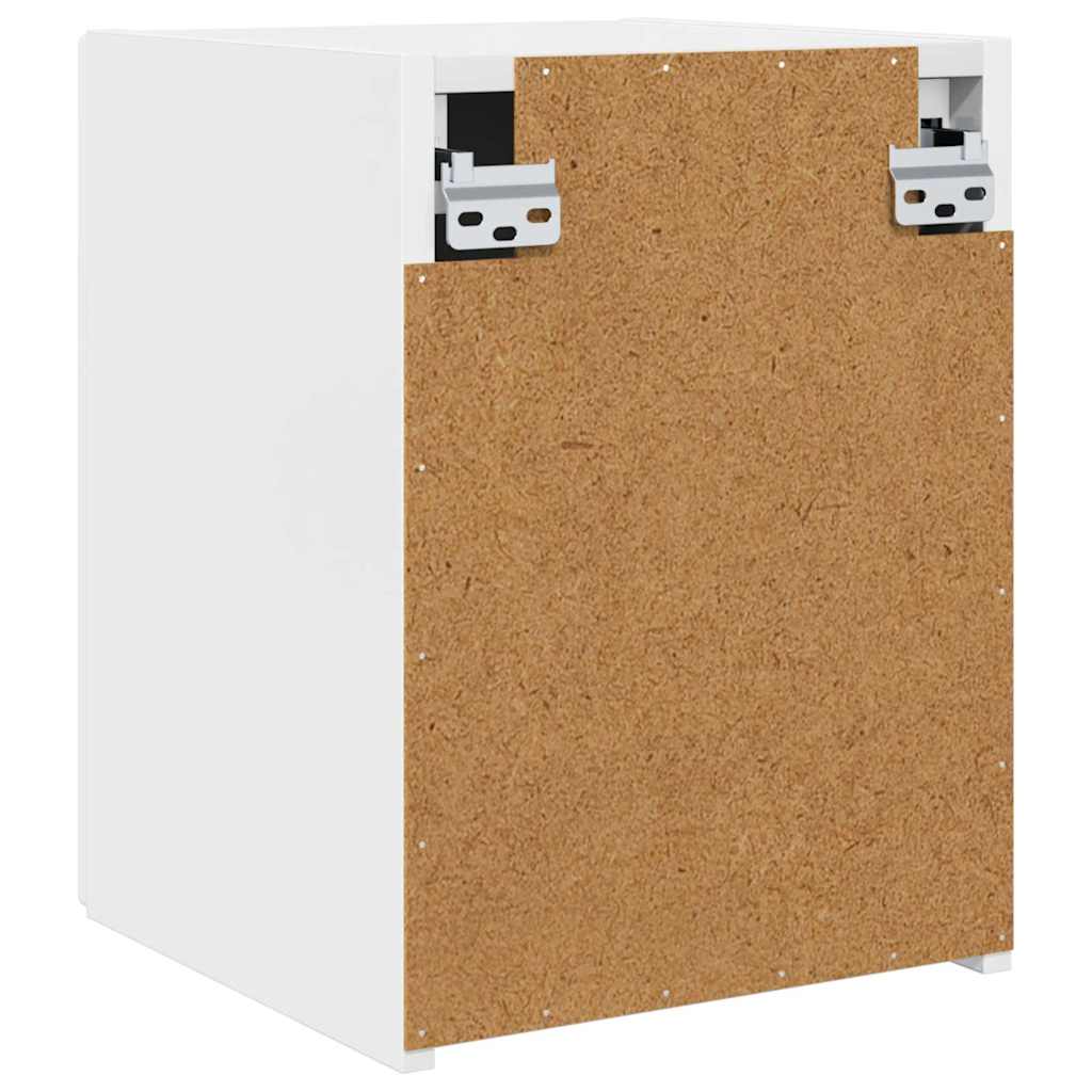 Meuble TV mural 2 pcs Blanc Brillant 30 x 31 x 40 cm - XIOS
