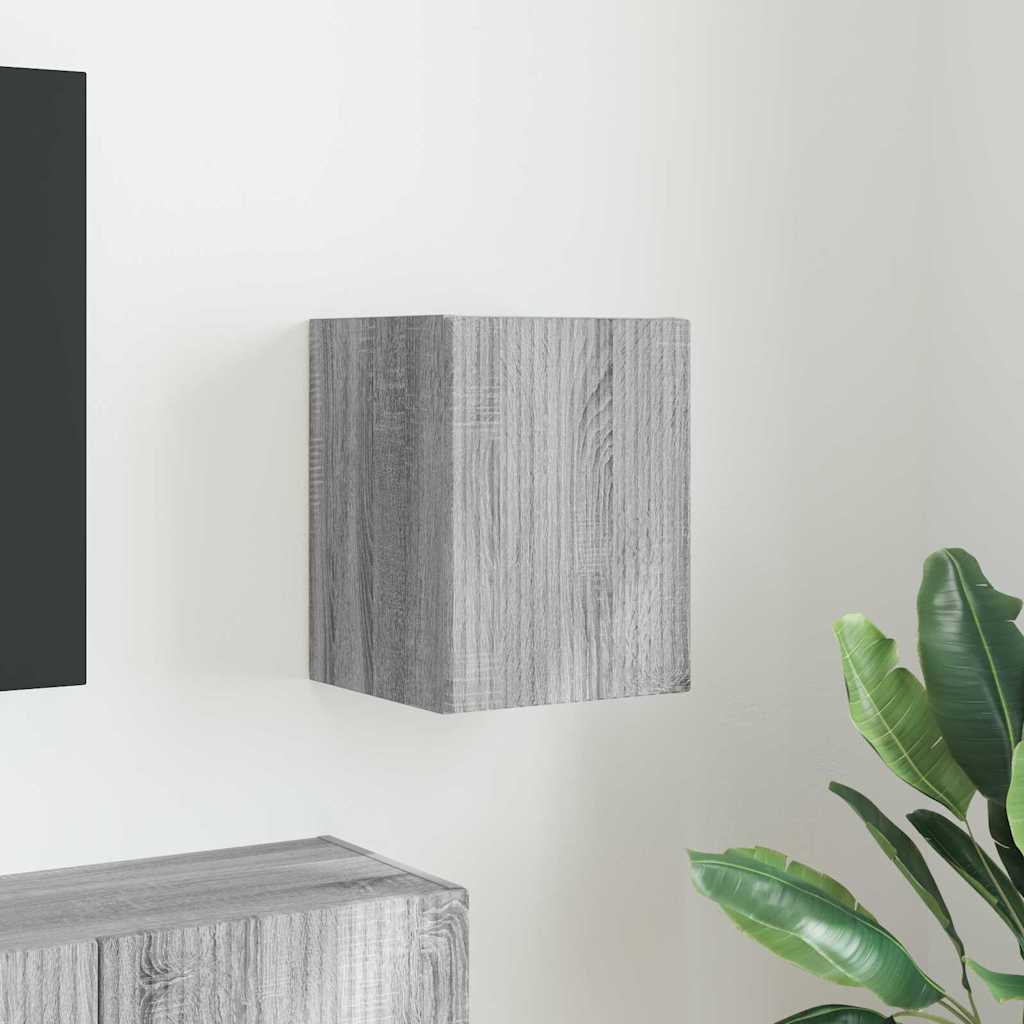 Meuble TV mural Gris Sonoma 30 x 31 x 40 cm Bois d'ingénierie - XIOS