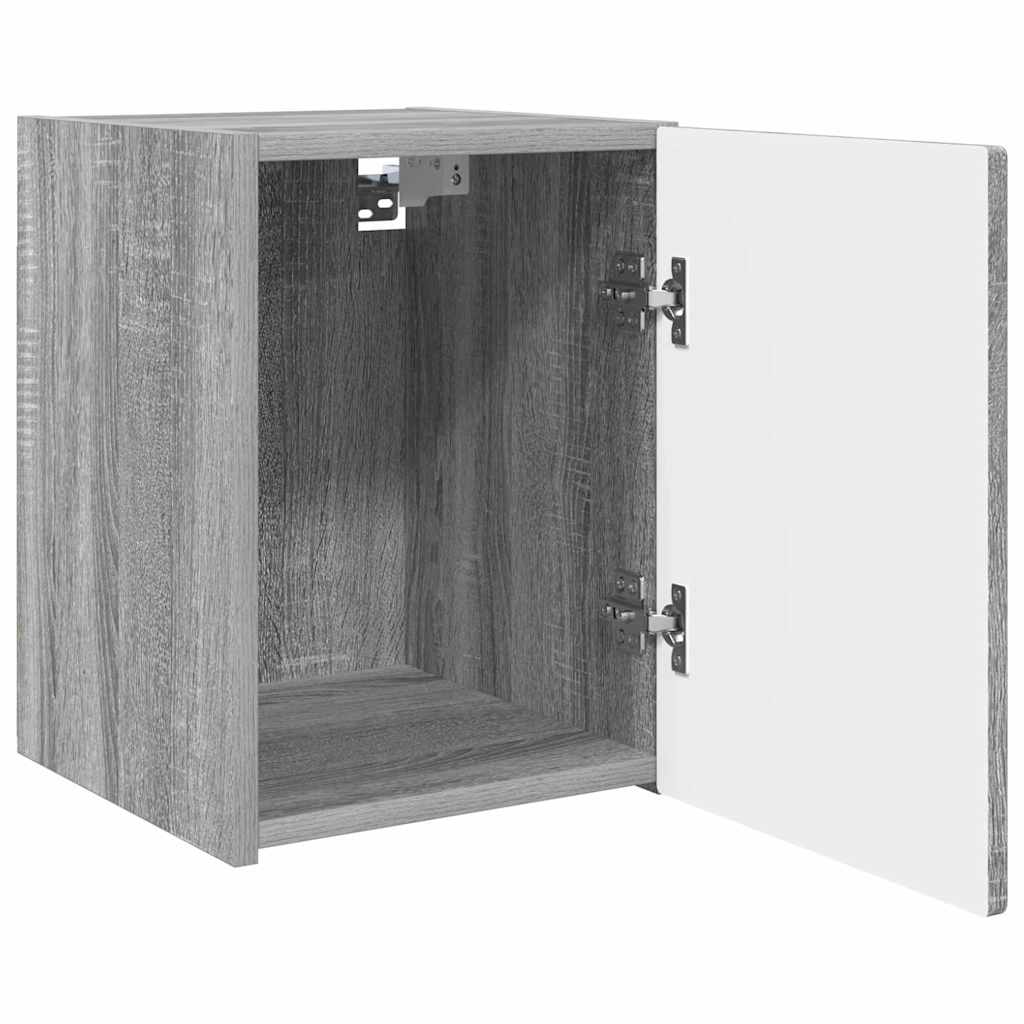 Meuble TV mural Gris Sonoma 30 x 31 x 40 cm Bois d'ingénierie - XIOS