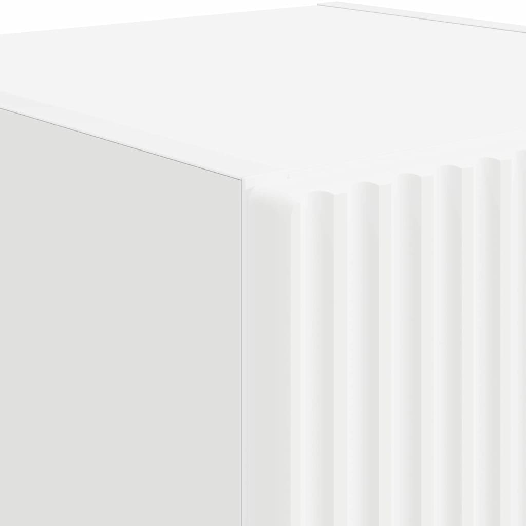 Meuble TV mural 2 pcs Blanc 30 x 31 x 60 cm Bois d'ingénierie - XIOS