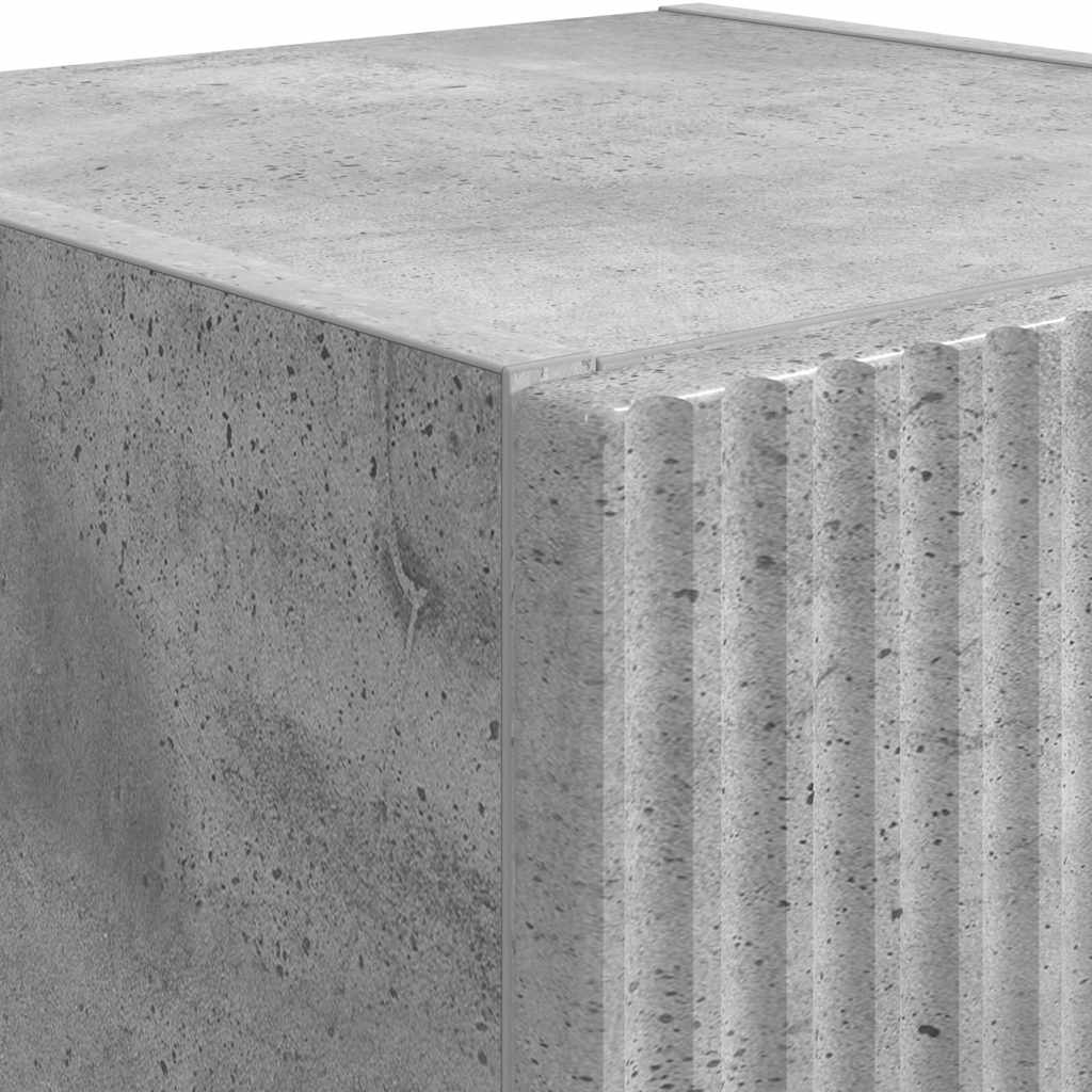 Meuble TV mural 2 pcs Béton 30 x 31 x 60 cm Bois d'ingénierie - XIOS