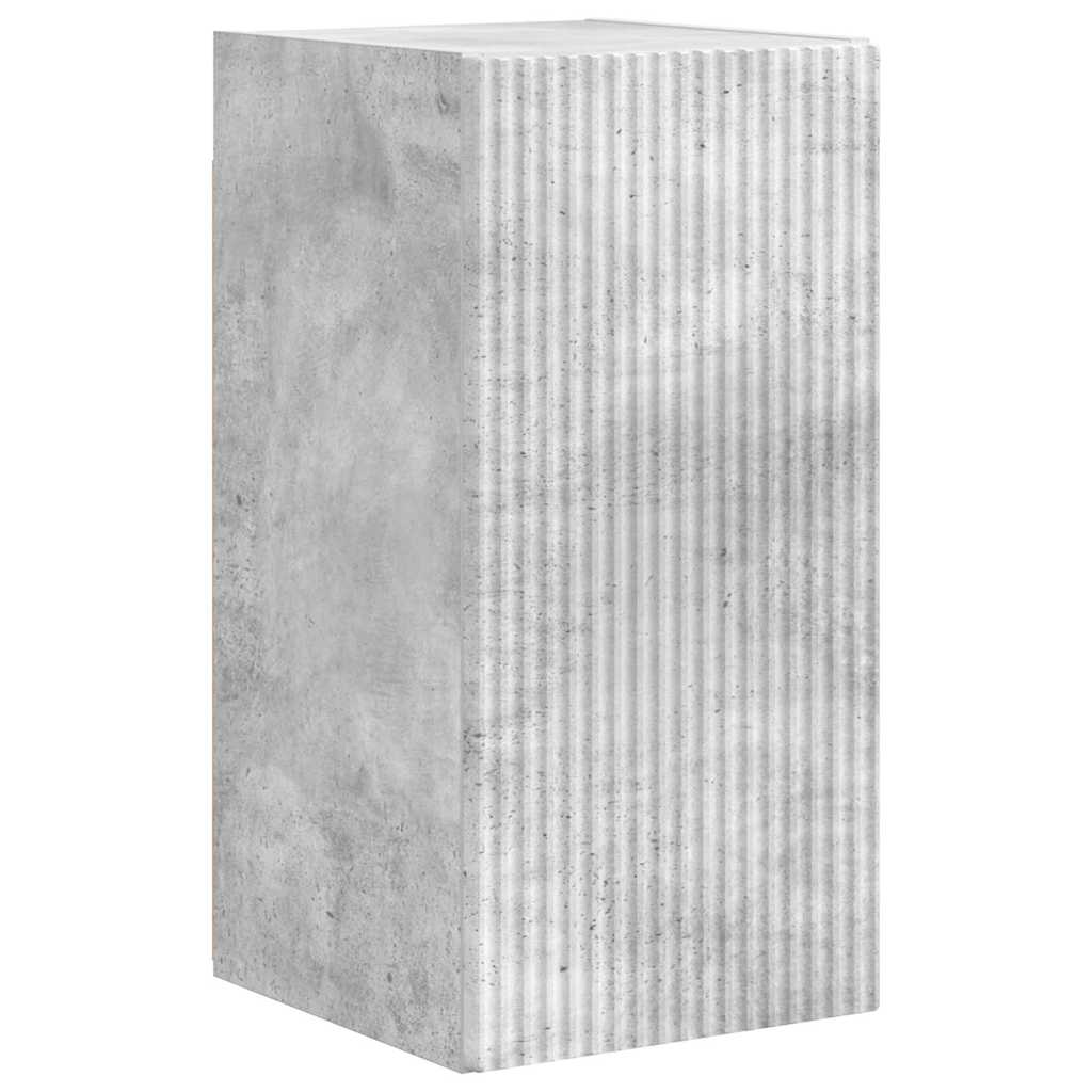 Meuble TV mural 2 pcs Béton 30 x 31 x 60 cm Bois d'ingénierie - XIOS