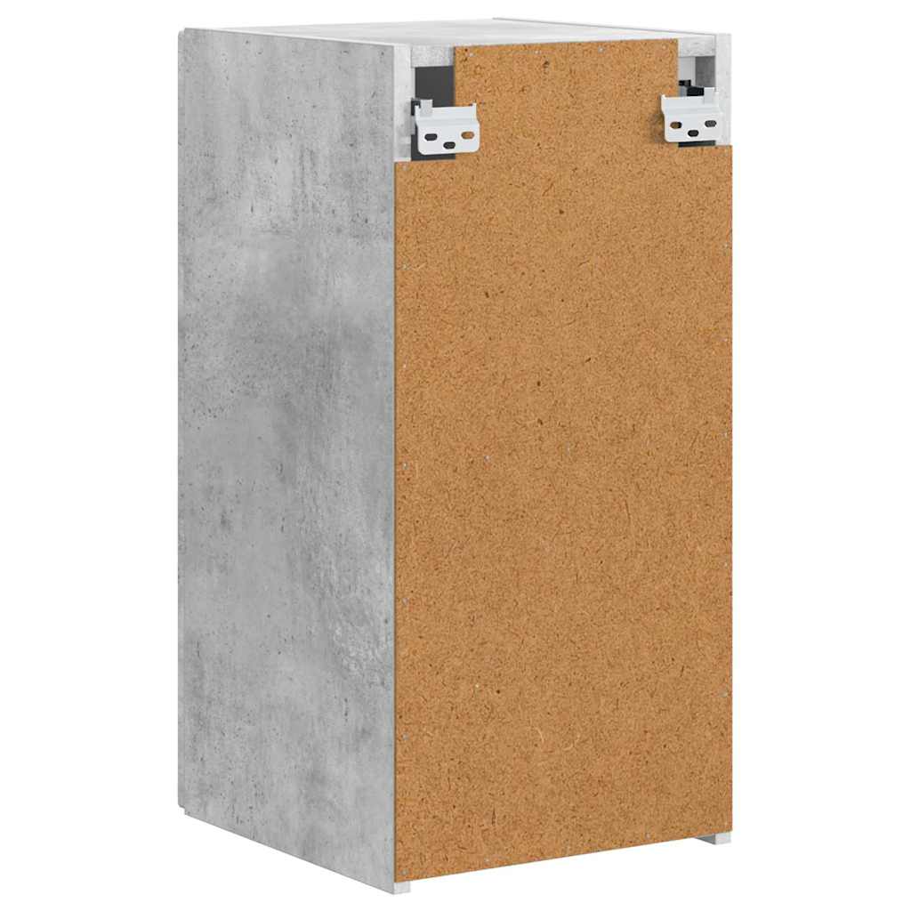 Meuble TV mural 2 pcs Béton 30 x 31 x 60 cm Bois d'ingénierie - XIOS