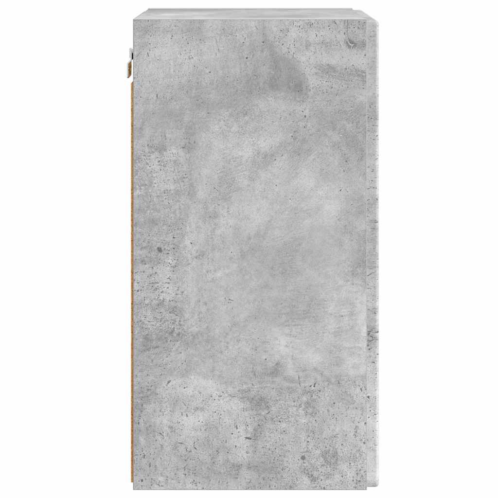 Meuble TV mural 2 pcs Béton 30 x 31 x 60 cm Bois d'ingénierie - XIOS
