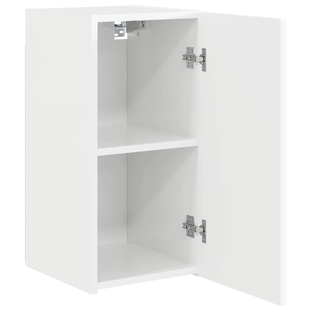 Meuble TV mural 2 pcs Blanc Brillant 30 x 31 x 60 cm - XIOS