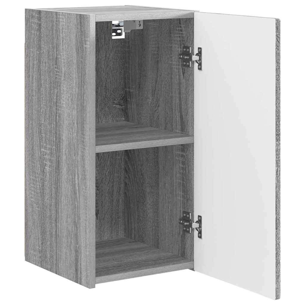 Meuble TV mural Montage mural 2 pcs Gris Sonoma 30 x 31 x 60 cm - XIOS