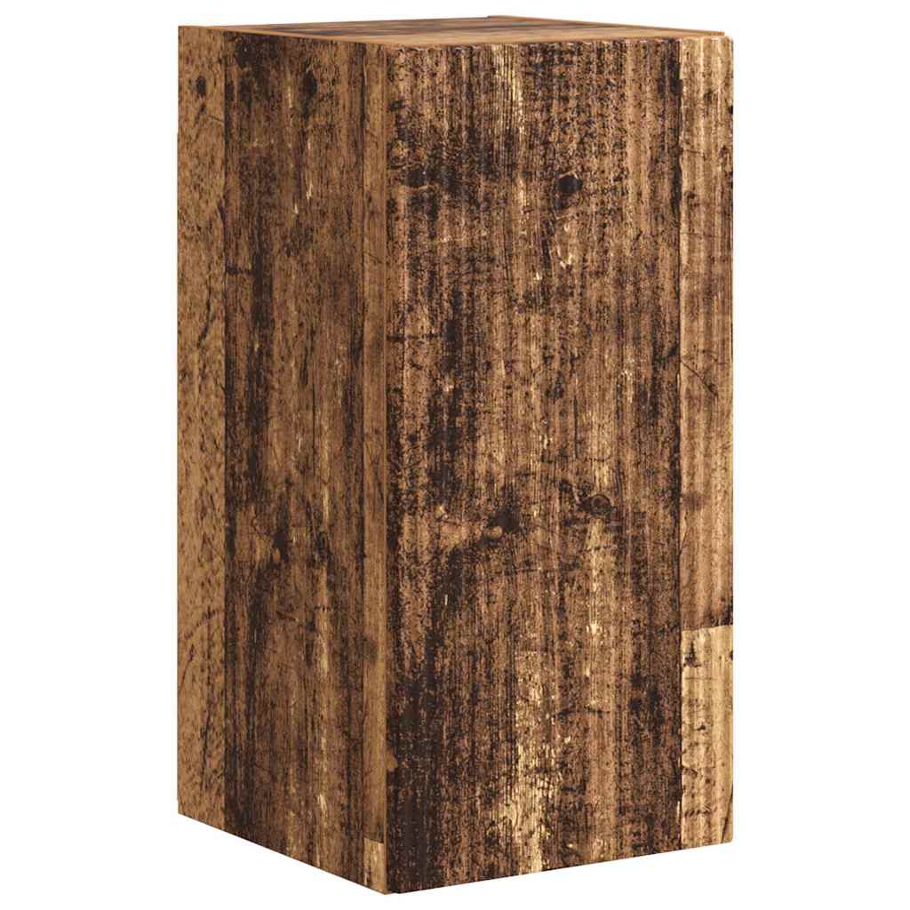 Meuble TV mural Montage mural 2 pcs Bois Ancien 30 x 31 x 60 cm - XIOS