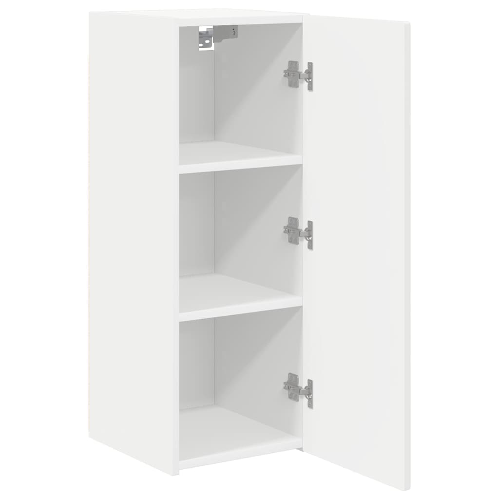 Meuble TV mural Blanc 30 x 31 x 80 cm Bois d'ingénierie - XIOS