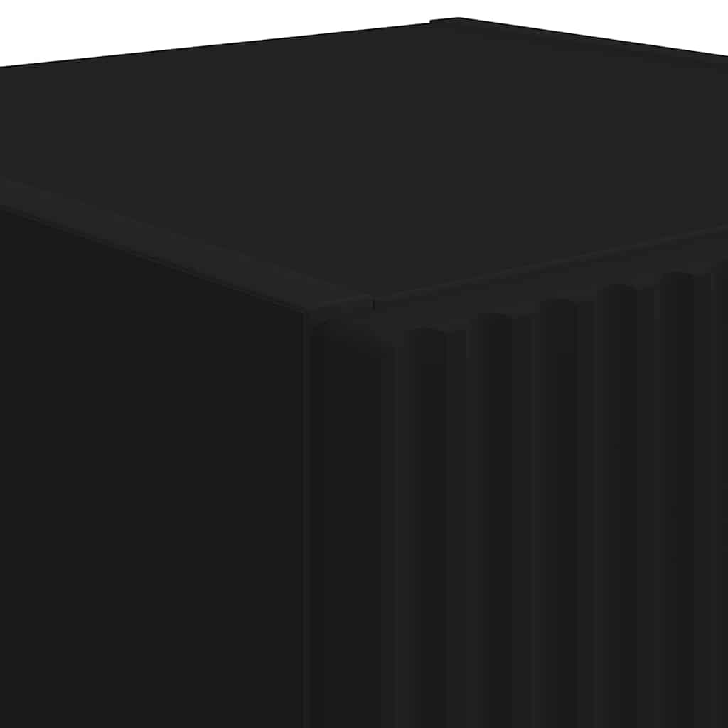 Meuble TV mural Noir 30 x 31 x 80 cm Bois d'ingénierie - XIOS
