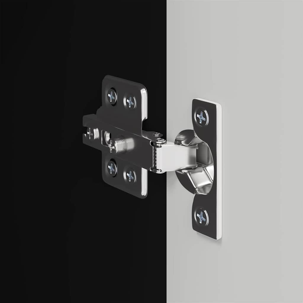 Meuble TV mural 2 pcs Noir 30 x 31 x 80 cm Bois d'ingénierie - XIOS