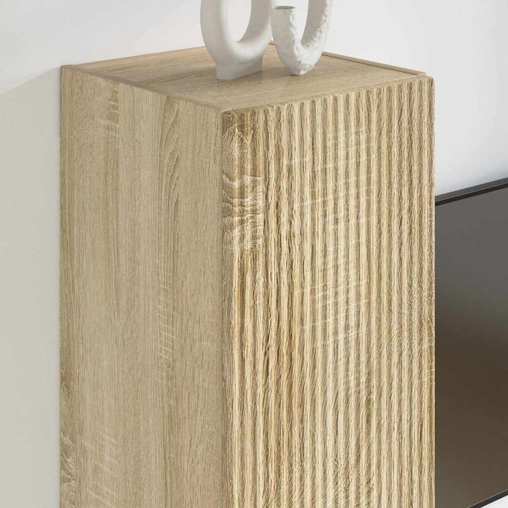 Meuble TV mural Sonoma 30 x 31 x 80 cm Bois d'ingénierie - XIOS