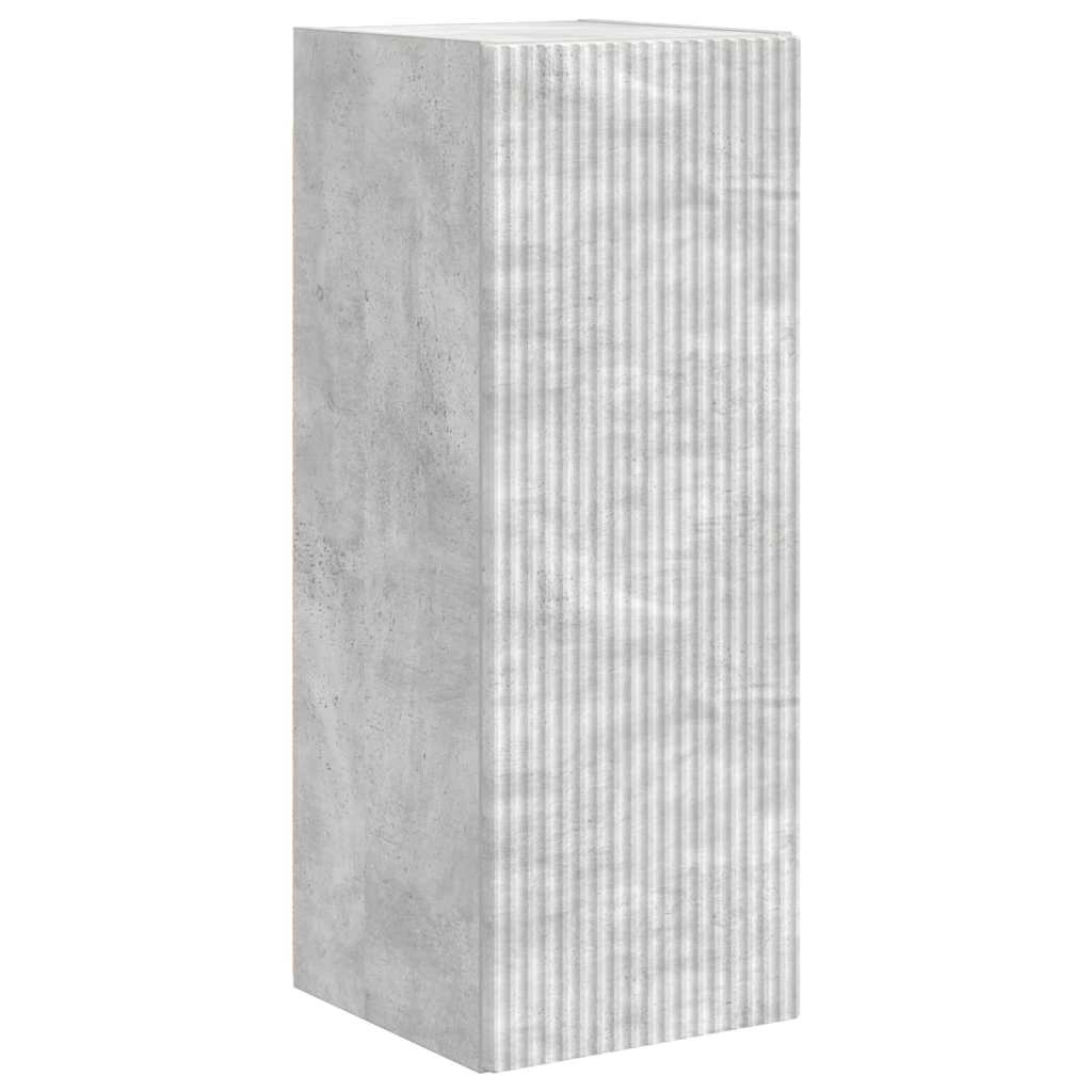 Meuble TV mural Béton 30 x 31 x 80 cm Bois d'ingénierie - XIOS