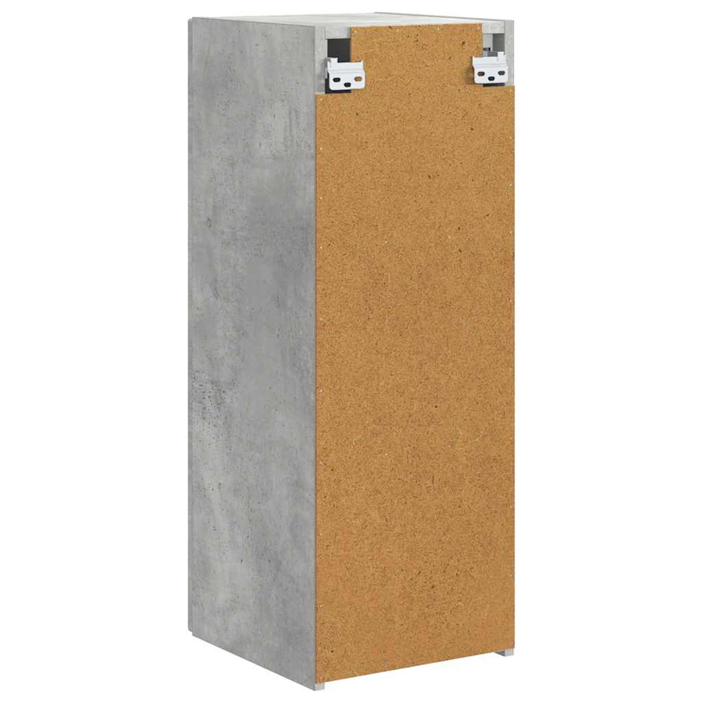 Meuble TV mural Béton 30 x 31 x 80 cm Bois d'ingénierie - XIOS
