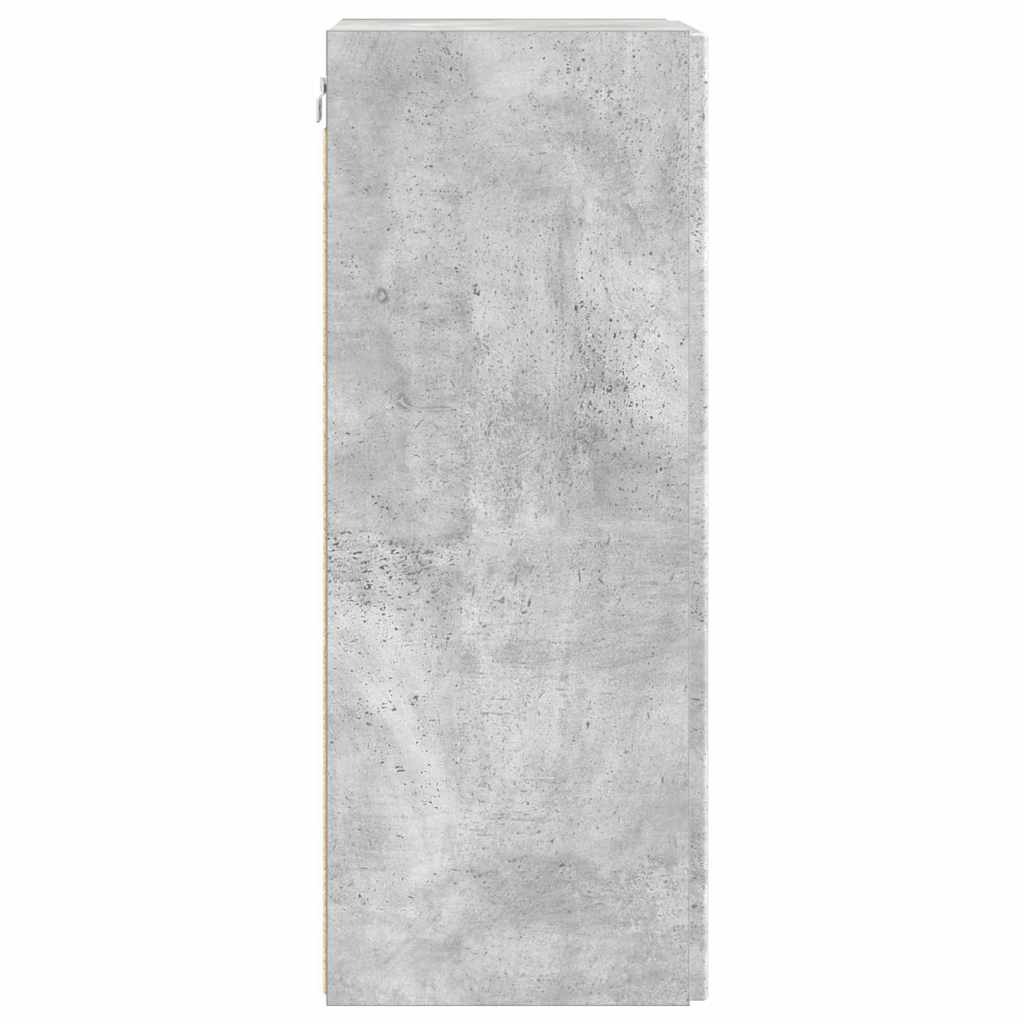 Meuble TV mural Béton 30 x 31 x 80 cm Bois d'ingénierie - XIOS