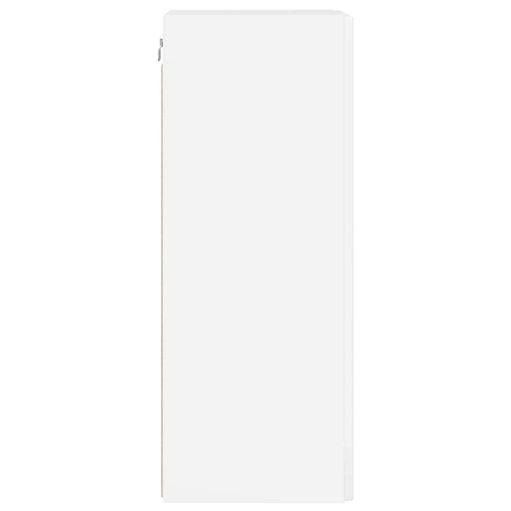 Meuble TV mural Montage mural Blanc Brillant 30 x 31 x 80 cm - XIOS