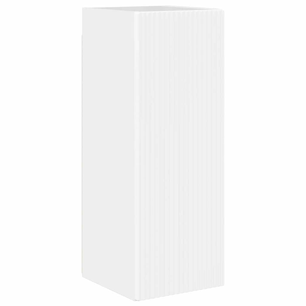 Meuble TV mural 2 pcs Blanc Brillant 30 x 31 x 80 cm - XIOS