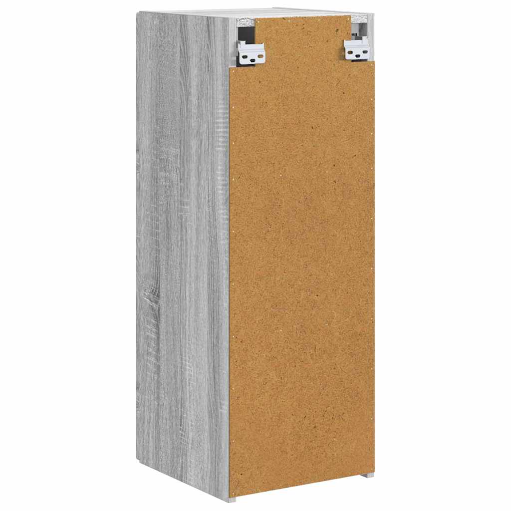 Meuble TV mural Gris Sonoma 30 x 31 x 80 cm Bois d'ingénierie - XIOS