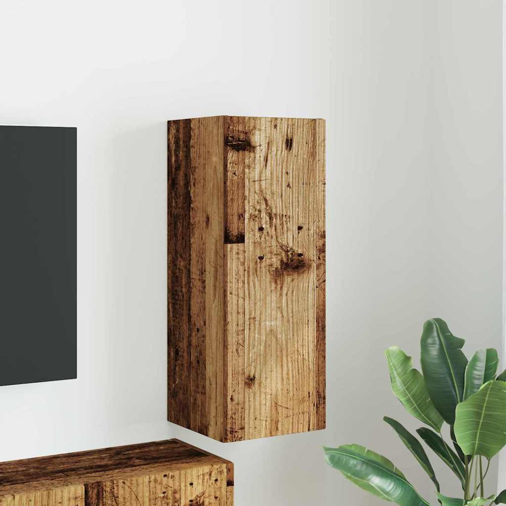 Meuble TV mural Bois Ancien 30 x 31 x 80 cm Bois d'ingénierie - XIOS