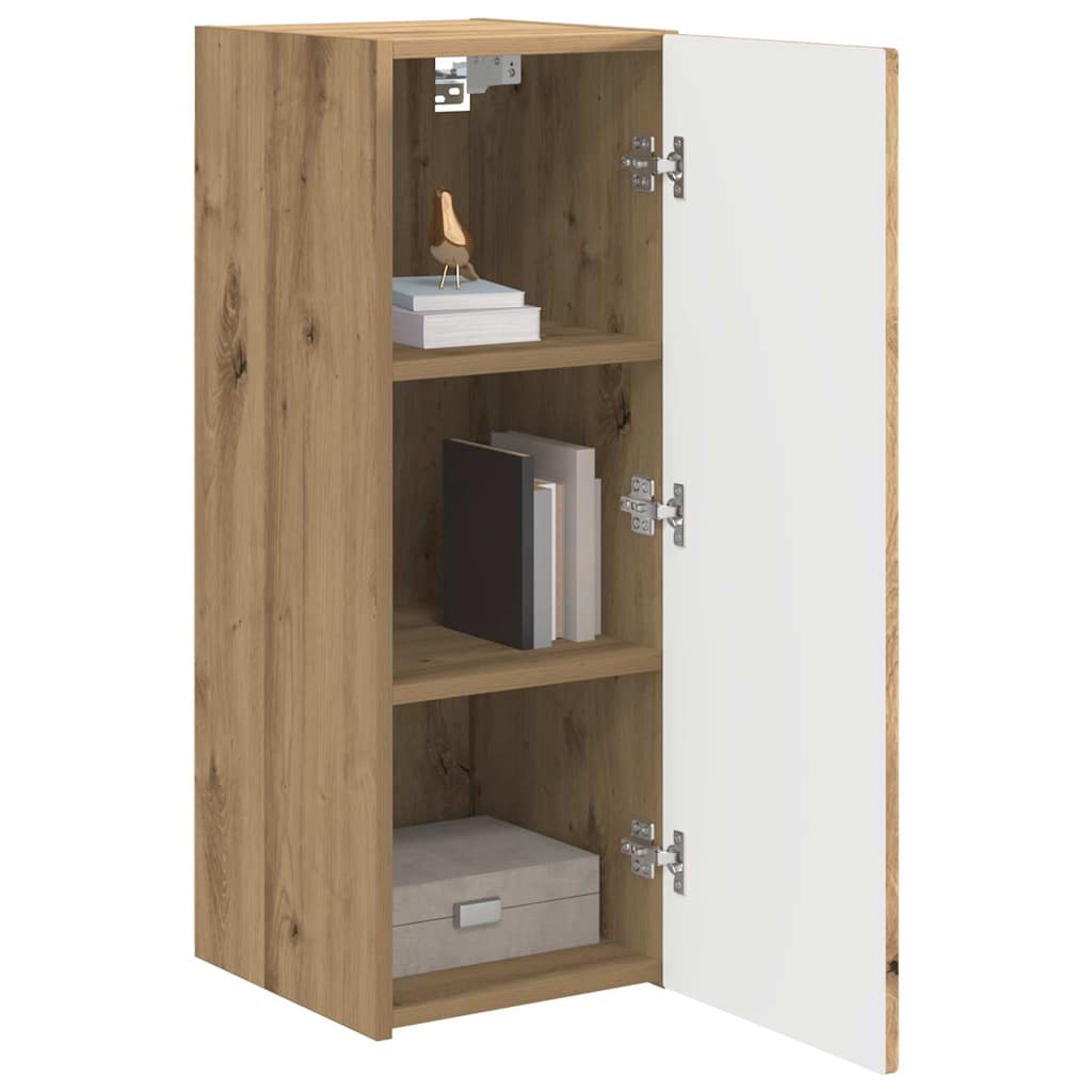 Meuble TV mural Chêne artisan 30 x 31 x 80 cm Bois d'ingénierie - XIOS