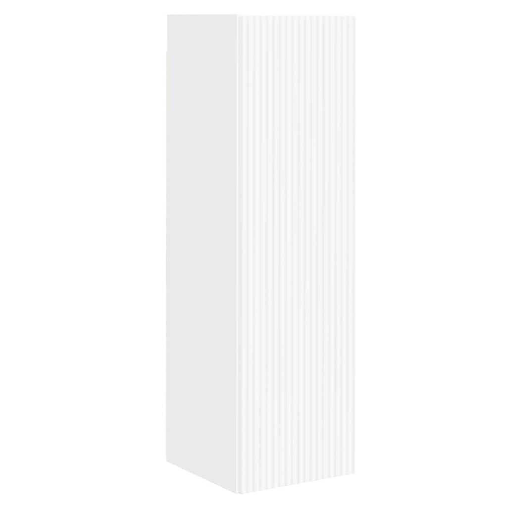 Meuble TV mural Blanc 30 x 31 x 100 cm Bois d'ingénierie - XIOS