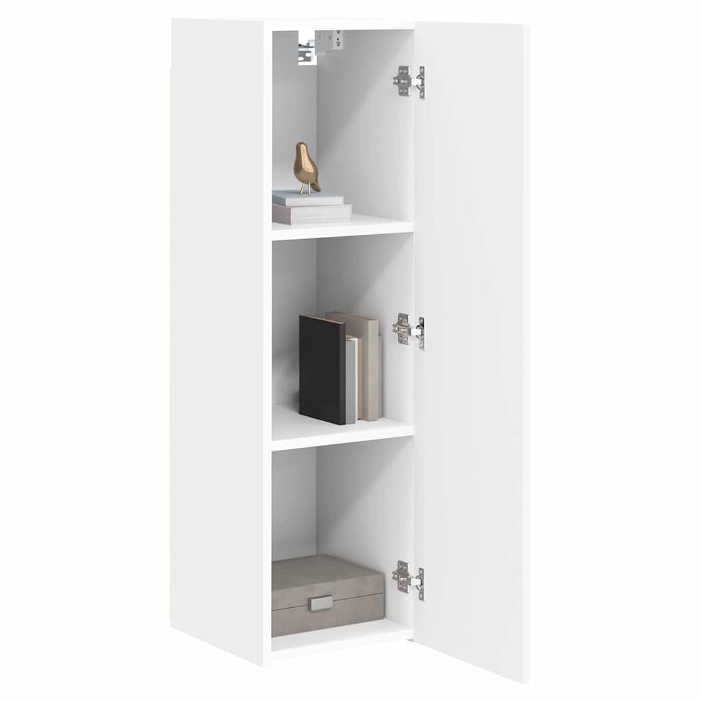Meuble TV mural Blanc 30 x 31 x 100 cm Bois d'ingénierie - XIOS