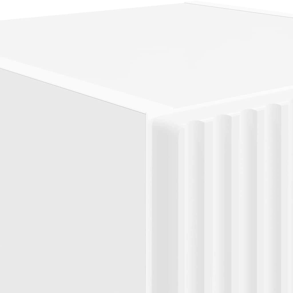 Meuble TV mural 2 pcs Blanc 30 x 31 x 100 cm Bois d'ingénierie - XIOS